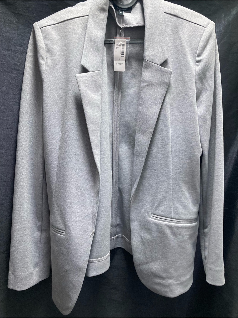 Reitmans Light Gray Women's Knit Blazer